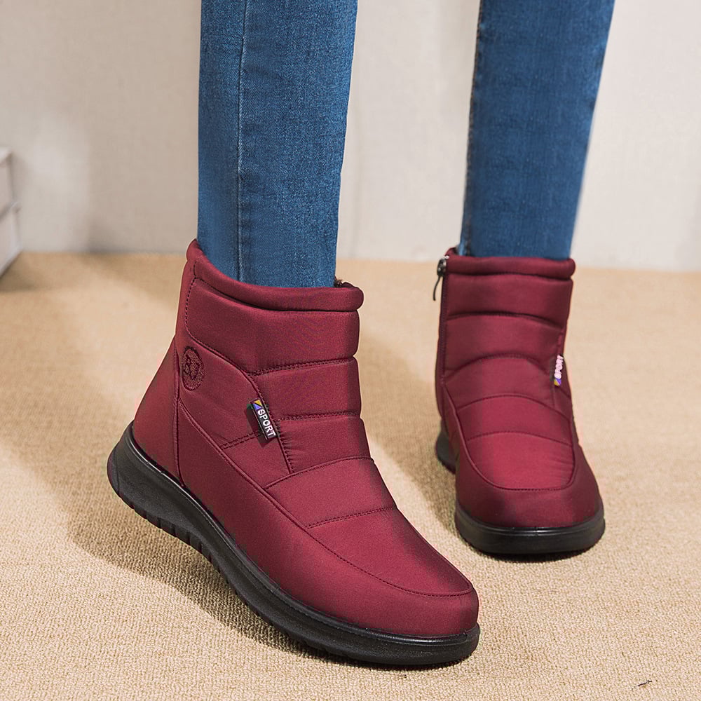 Wasserdichte Rutschfeste Knöchel-Schneestiefel mit Warmem Futter | Ideal für den Winter