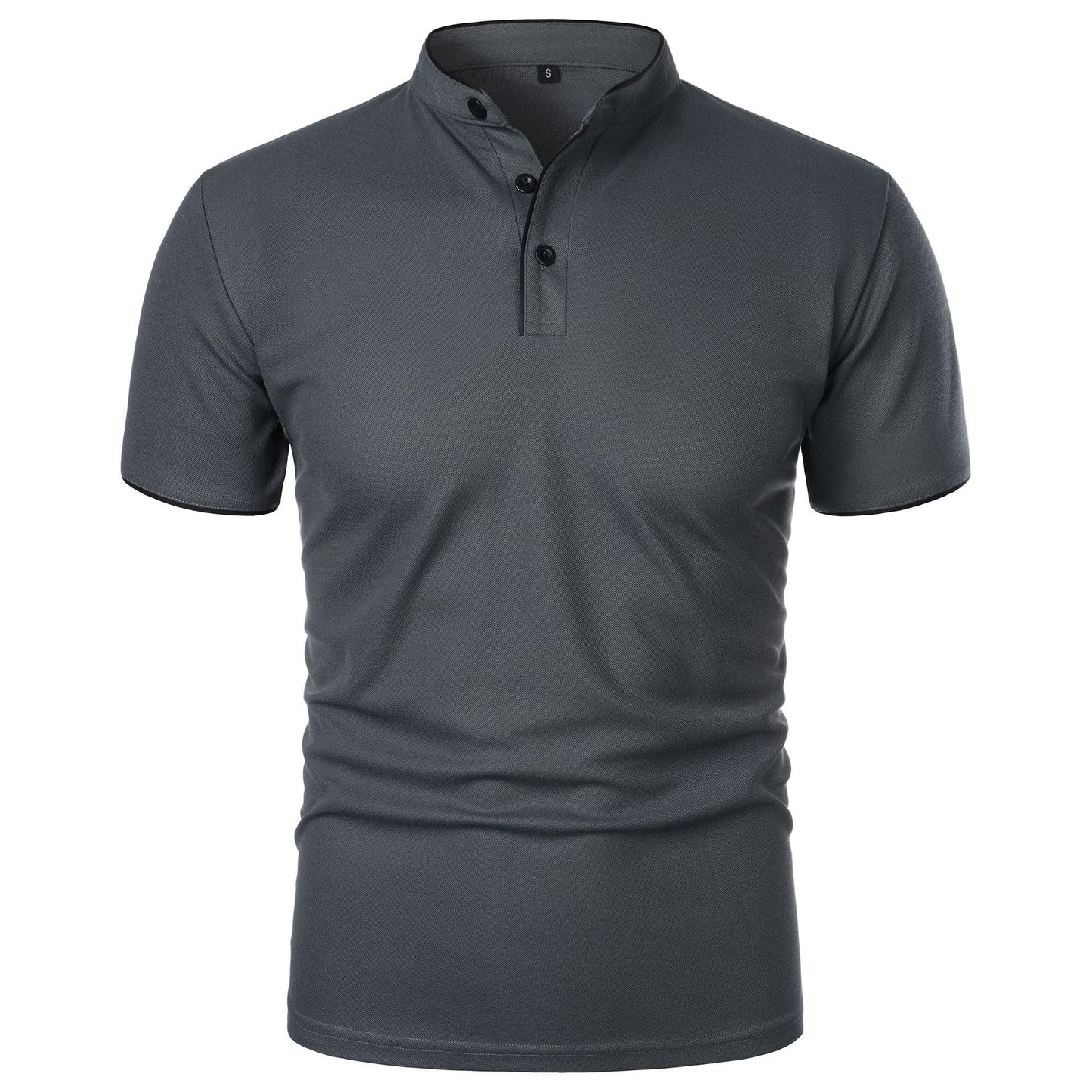 Herren Slim Fit Kurzarm Einfarbiges Top – Ideal für den Sommer