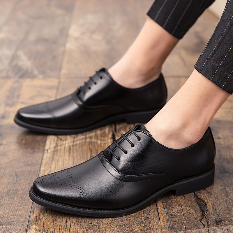 Herren Business Schuhe aus PU-Leder mit Gummisohle und Atmungsaktivem Design | Ideal für alle Jahreszeiten