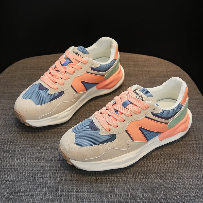 Damen Atmungsaktive Weiße Schuhe mit Plateauabsatz | Ideal für den Herbst