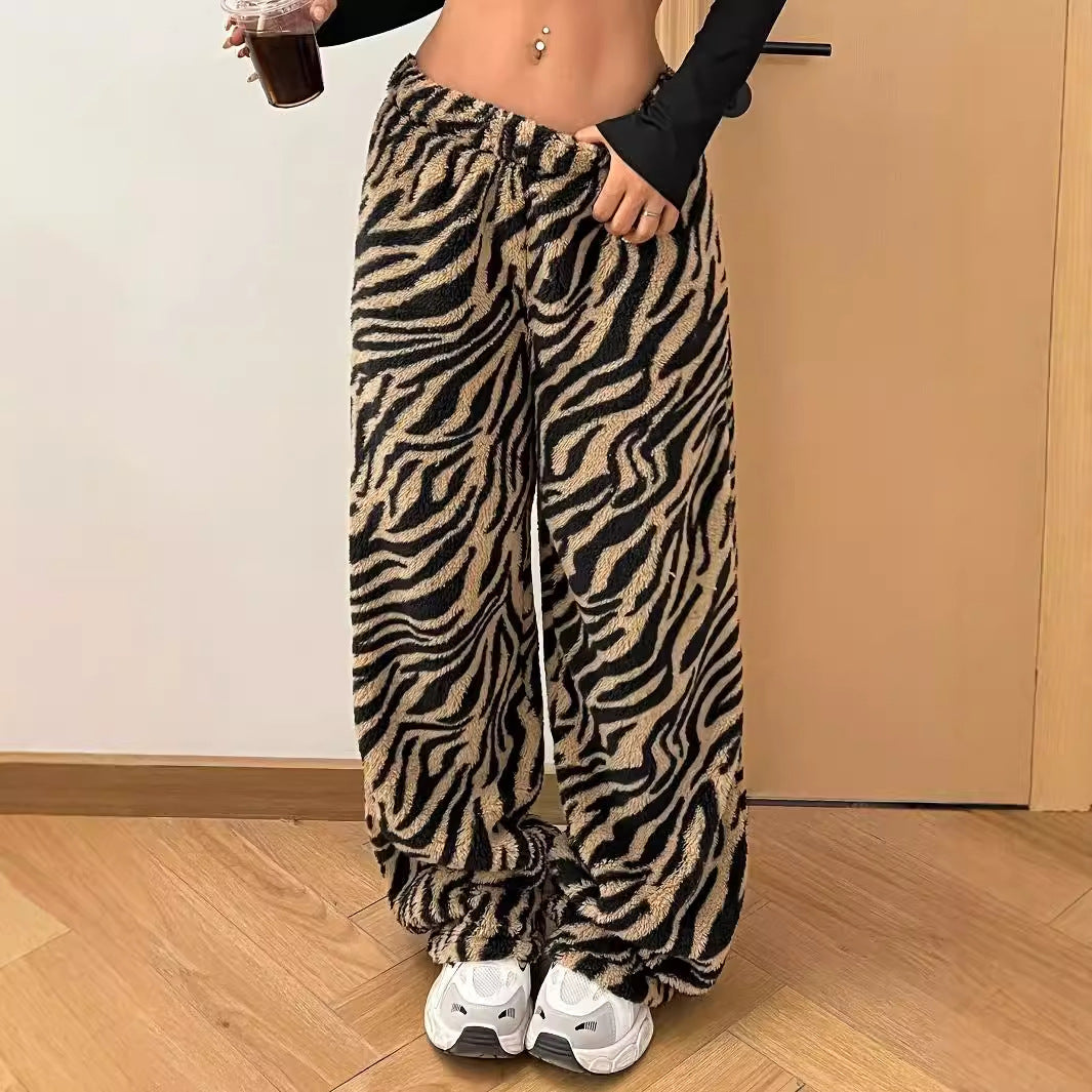 Leopard-Print Weite-Hosen | Ideal für Frühling und Sommer
