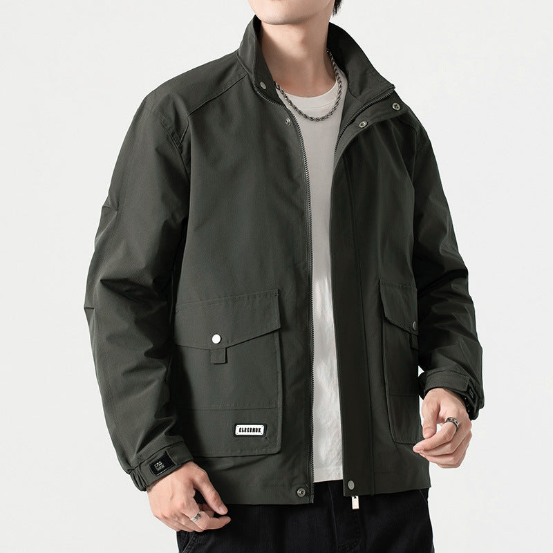 Gestreifte Cordjacke mit Aufgesetzten Taschen und Lockerer Passform | Ideal für den Frühling