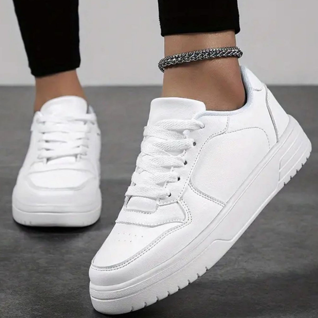 Herren Atmungsaktive Leder Sportschuhe | Ideal für Frühling & Herbst