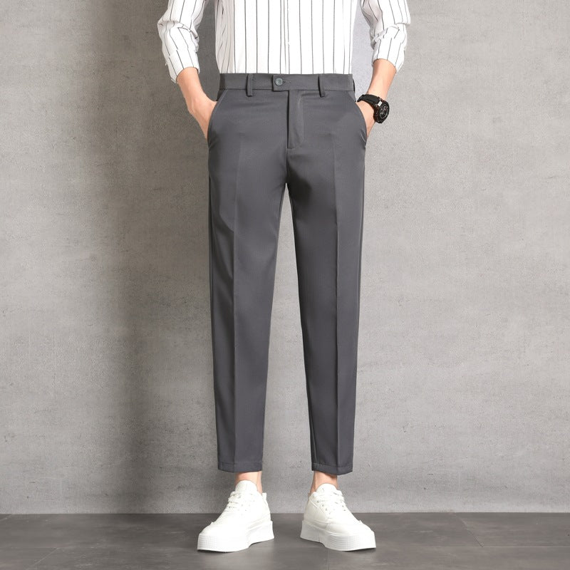 Herren Hochtaillierte Hosen mit Geradem Bein I Ideal für Frühling und Herbst