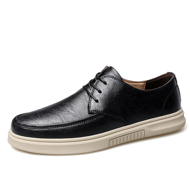 Herren Echtes Leder Schnürschuhe mit Gummisohle | Ideal für alle Jahreszeiten