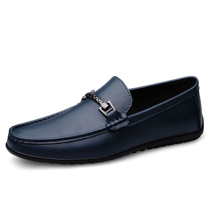 Herren Echtes Leder Slip-On Slipper mit Weicher Sohle | Ideal für Alle Jahreszeiten