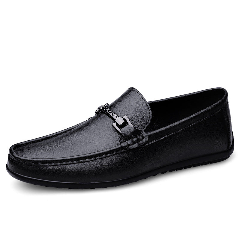 Herren Echtes Leder Slip-On Slipper mit Weicher Sohle | Ideal für Alle Jahreszeiten