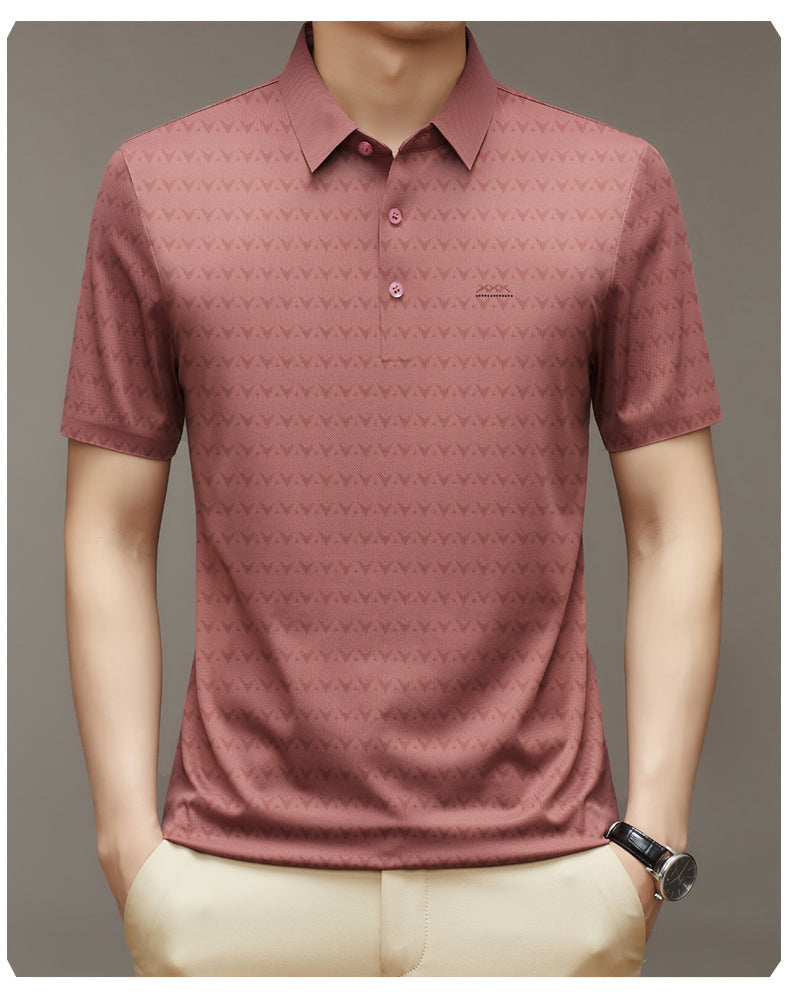 Herren Ice Silk T-Shirt mit kurzen Ärmeln Ideal für den Sommer
