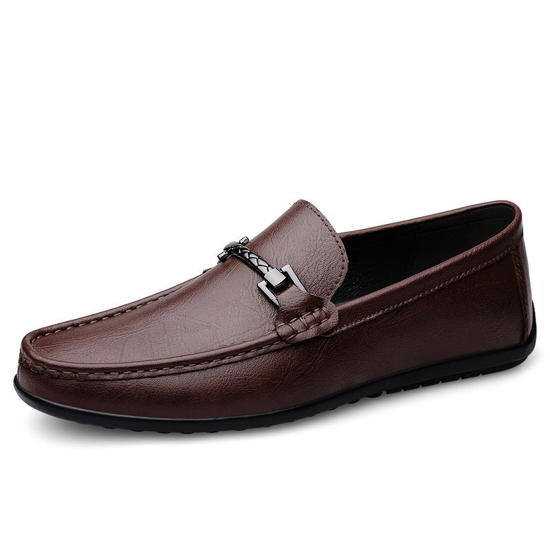 Herren Echtes Leder Slip-On Slipper mit Weicher Sohle | Ideal für Alle Jahreszeiten