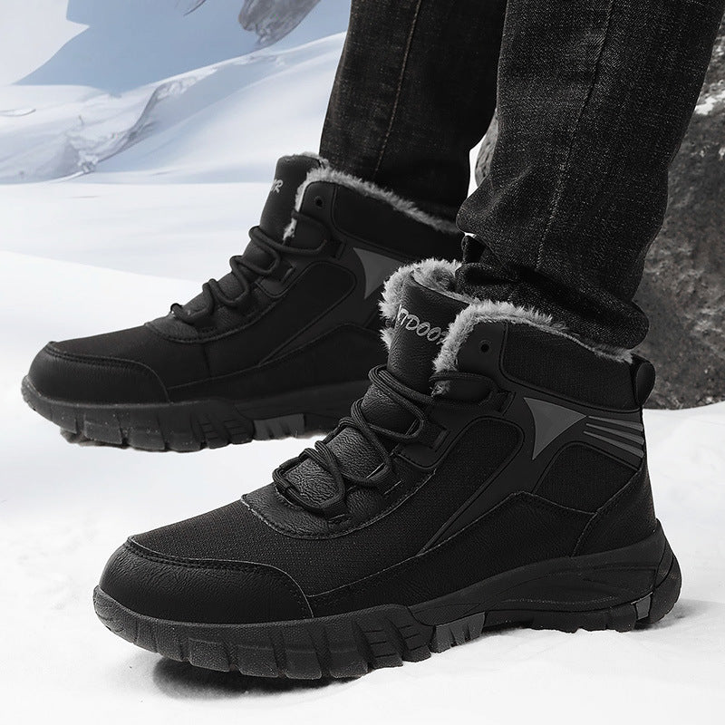 Herren Wasserdichte High-Top Winterstiefel mit Isolierung | Ideal für den Winter