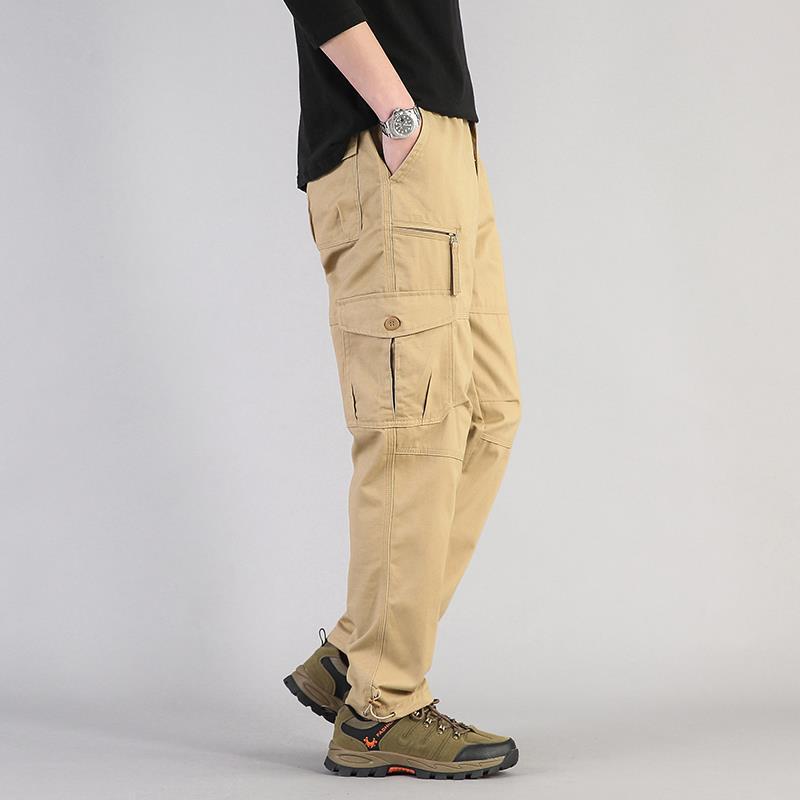 Herren Locker Geschnittene Latzhose mit Geradem Bein und Mehreren Taschen I Ideal für alle Jahreszeiten