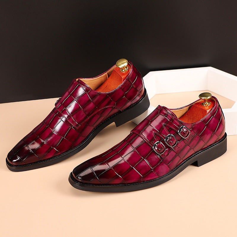 Herren Atmungsaktive Slipper aus PU-Leder mit Gummisohle | Ideal für alle Jahreszeiten