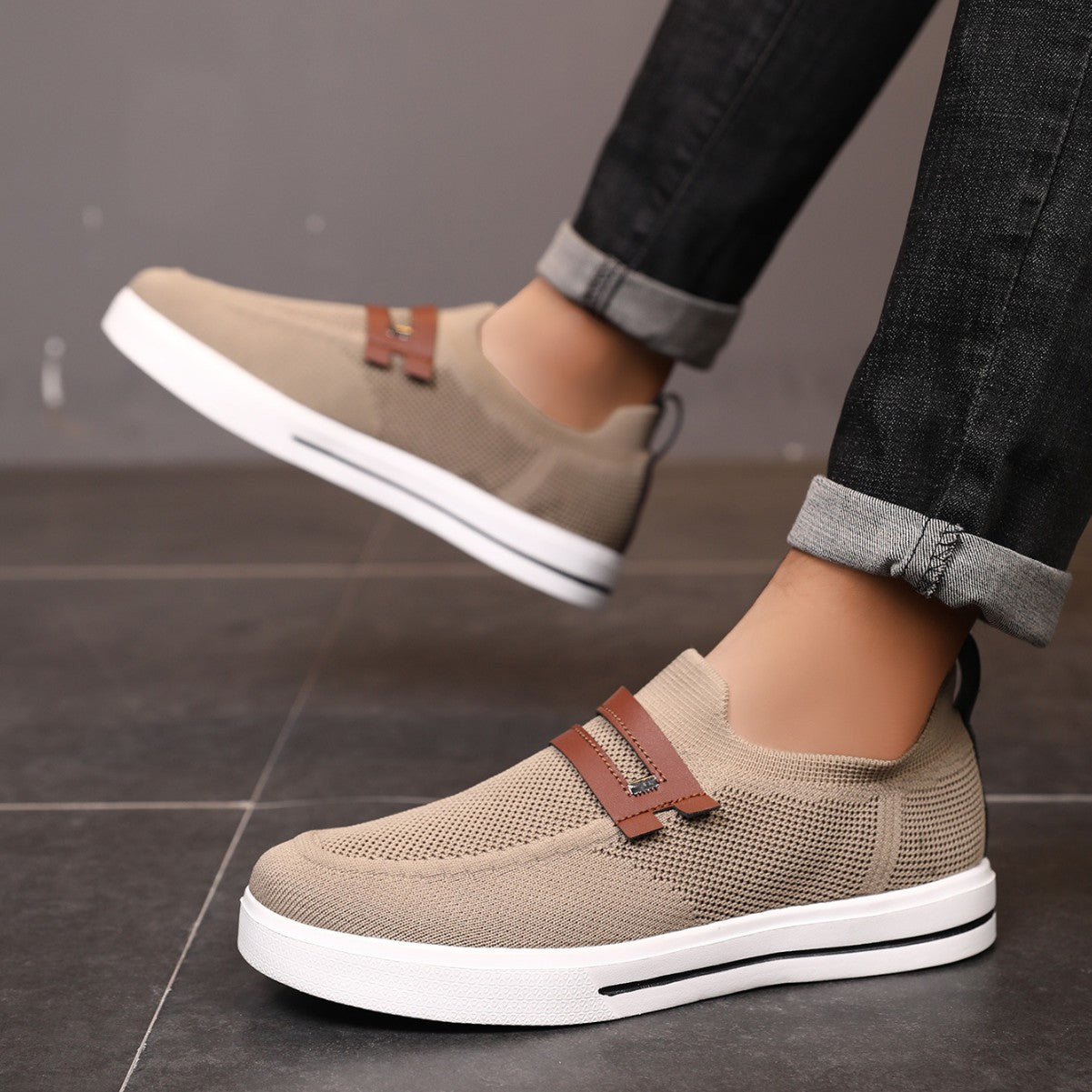 Herren Atmungsaktive Mesh Slip-On Schuhe | Ideal für den Sommer