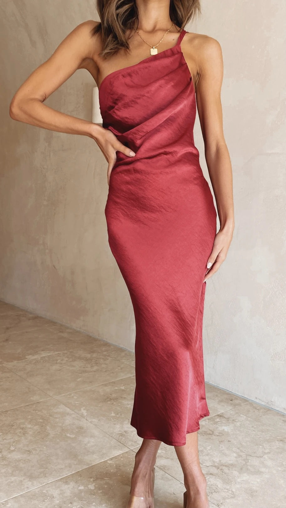 Midikleid mit Schnürung am Rücken in Schlanker Passform | Ideal für Frühling und Sommer