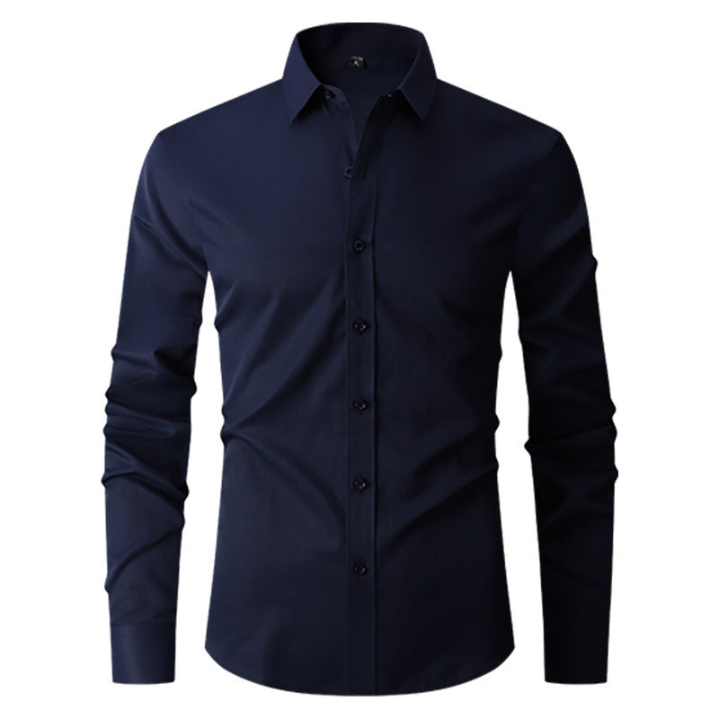 Herren Slim-Fit Langarmhemd Ideal für Frühling und Herbst