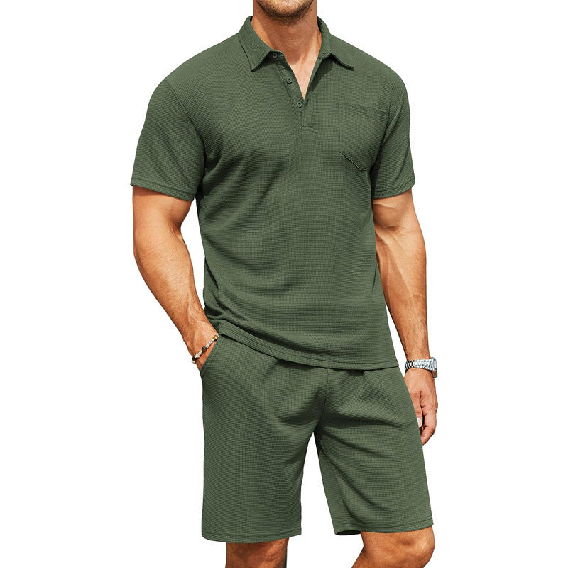 Herren Slim-Fit Polo-Shirt mit Reverskragen Ideal für den Sommer