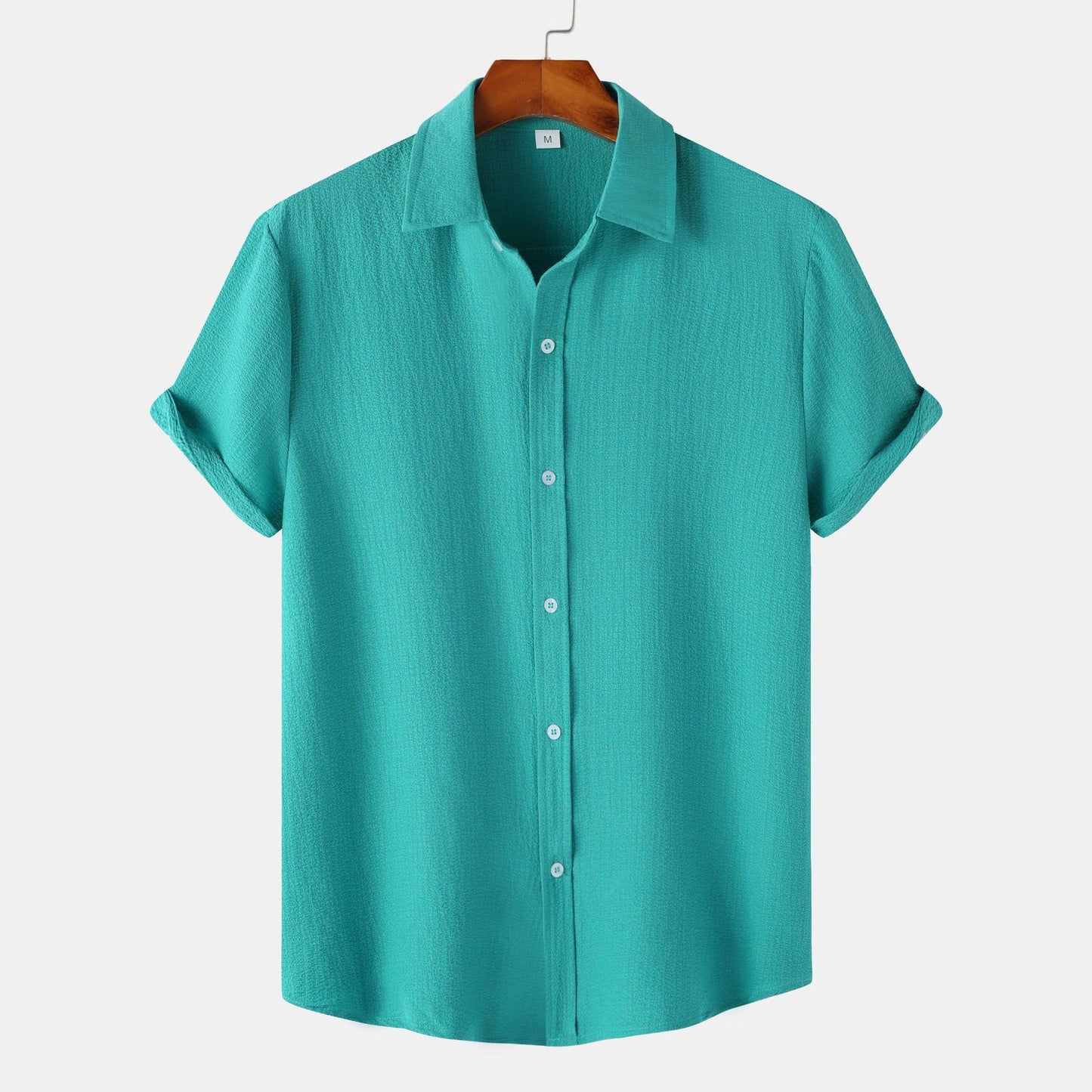Herren Kurzarm Baumwollmischung-Shirt Ideal für Sommer