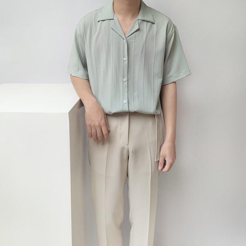 Locker sitzendes Halbarm-Cardigan-Hemd | Ideal für den Sommer