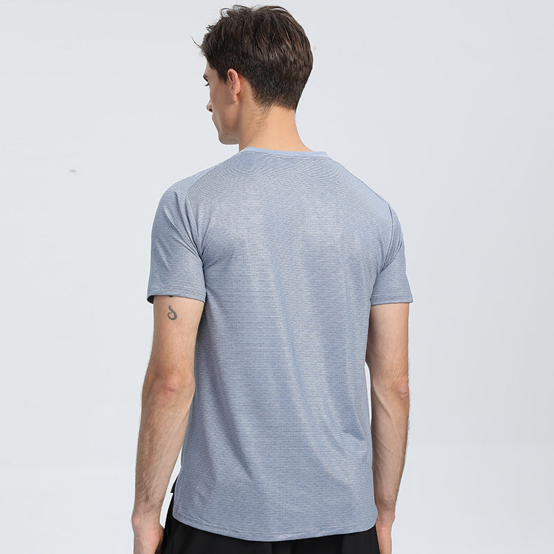 Reflektierendes Streifen-Sport-Shirt mit Schweißabsorption Ideal für Sommer