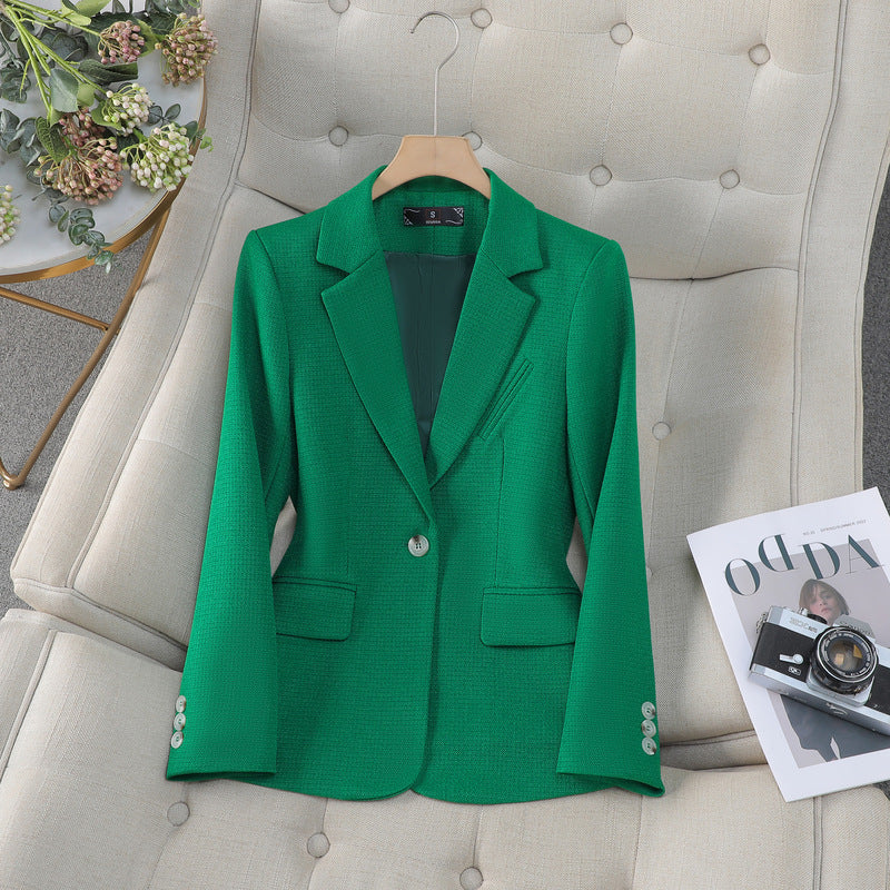 Damen Fitted Blazer mit langen Ärmeln und Taschen | Ideal für Herbst und Winter