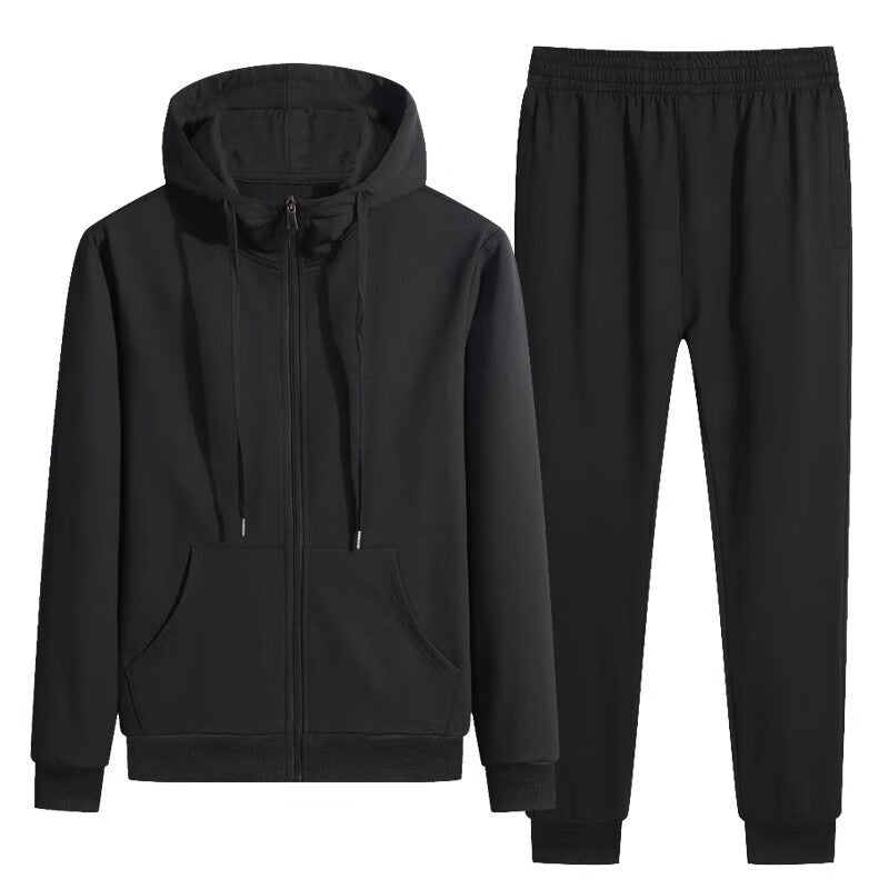 Herren Strickjacke mit Stehkragen und Reißverschluss sowie Jogginghose Ideal für den Herbst