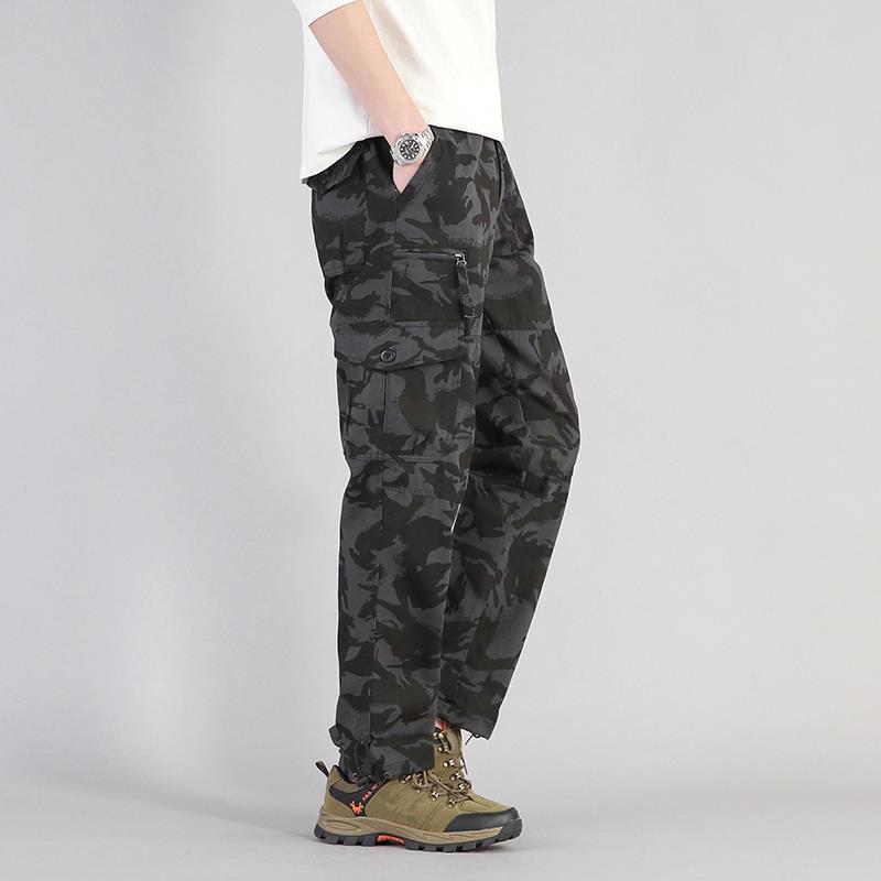 Herren Locker Geschnittene Latzhose mit Geradem Bein und Mehreren Taschen I Ideal für alle Jahreszeiten