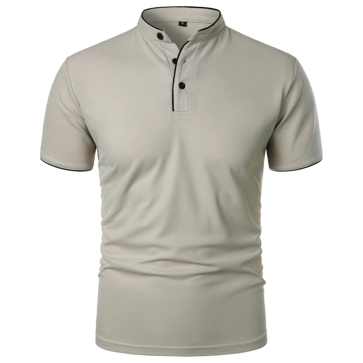 Herren Slim Fit Kurzarm Einfarbiges Top – Ideal für den Sommer
