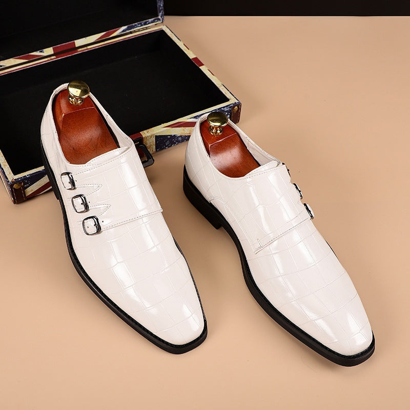 Herren Atmungsaktive Slipper aus PU-Leder mit Gummisohle | Ideal für alle Jahreszeiten