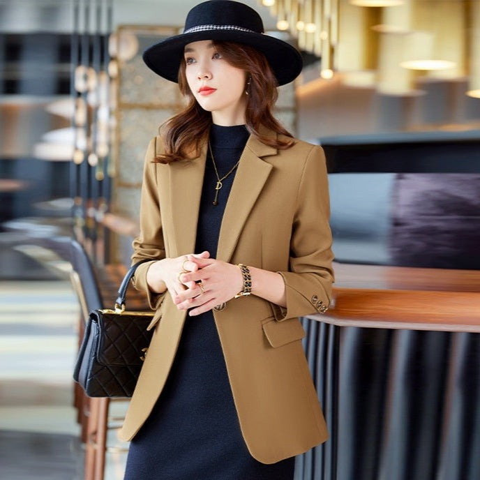 Tailliertes Blazerjackett mit Taschen für Damen | Ideal für Frühling und Herbst