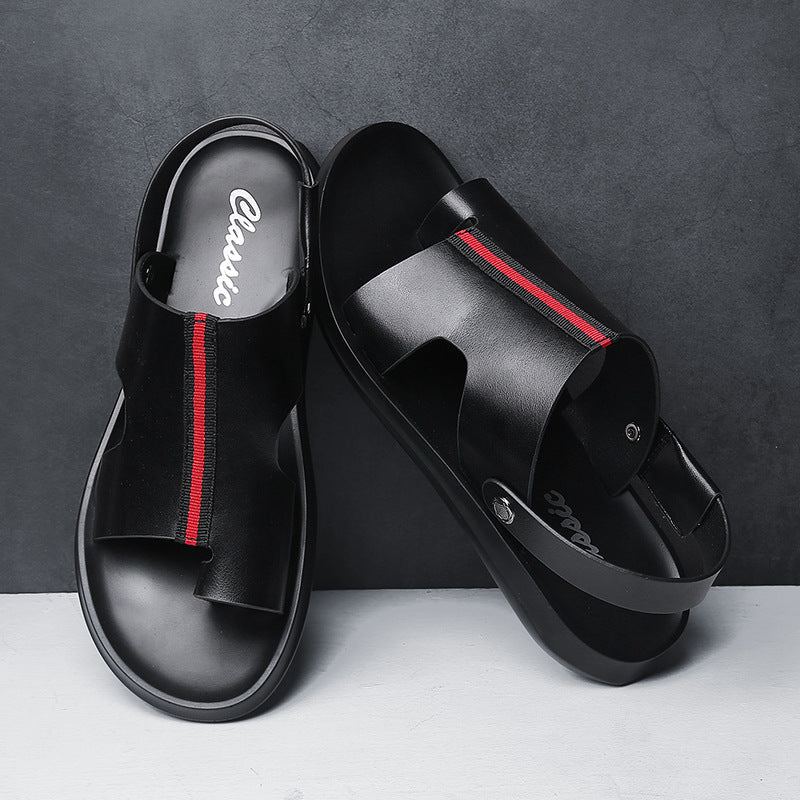 Atmungsaktive Ledersandalen mit abriebfester Sohle | Ideal für Frühling und Sommer