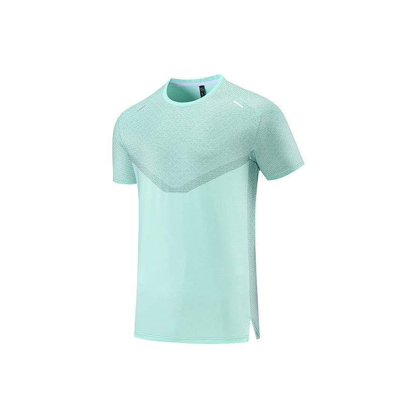 Reflektierendes Streifen-Sport-Shirt mit Schweißabsorption Ideal für Sommer