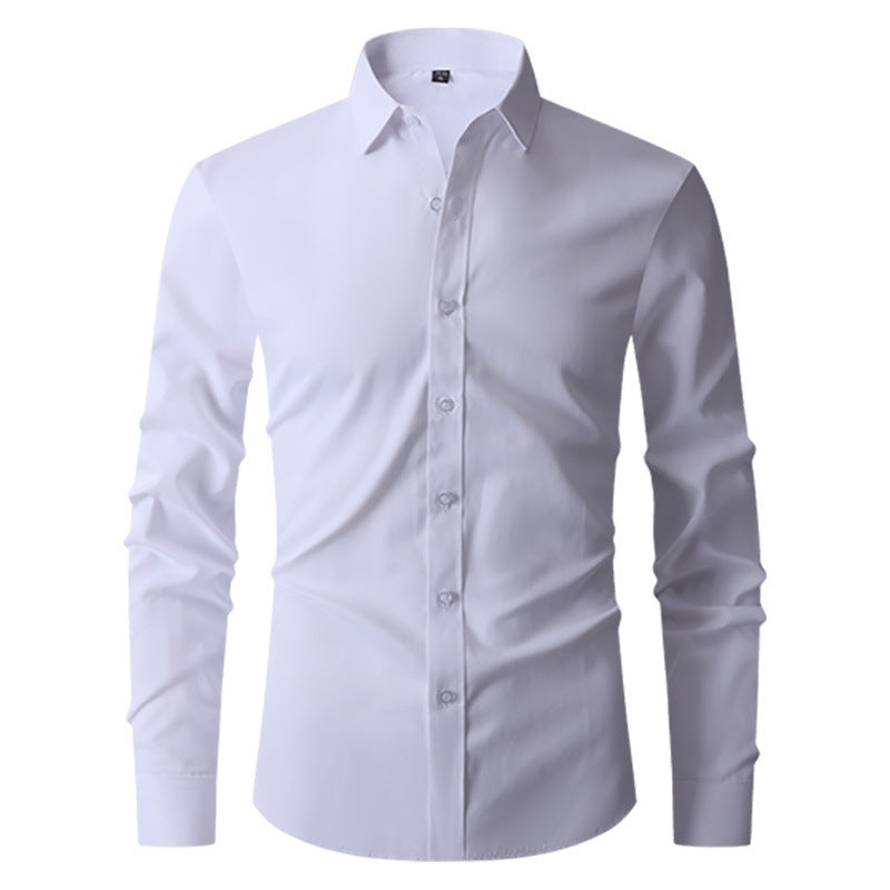 Herren Slim-Fit Langarmhemd Ideal für Frühling und Herbst