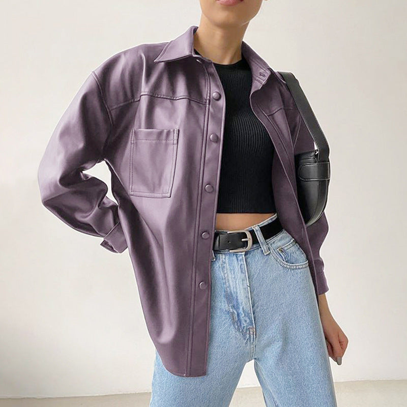 Damen PU-Leder Motorradjacke | Ideal für alle Jahreszeiten