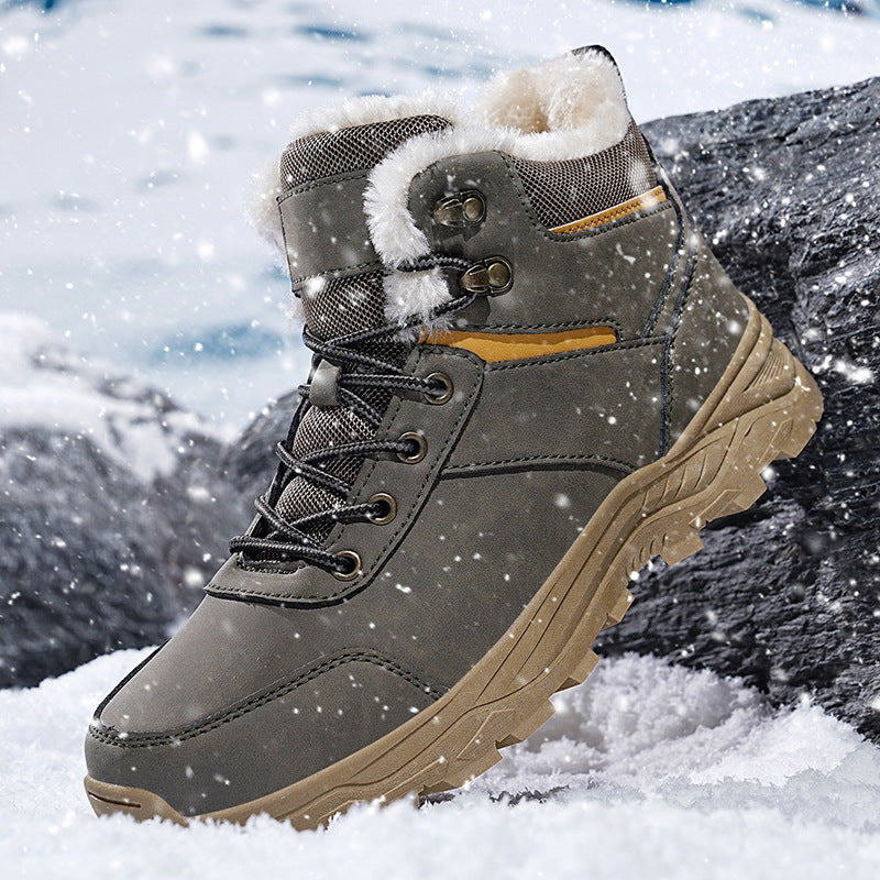 Isolierte Leder Outdoor-Reiseboots Ideal für den Winter