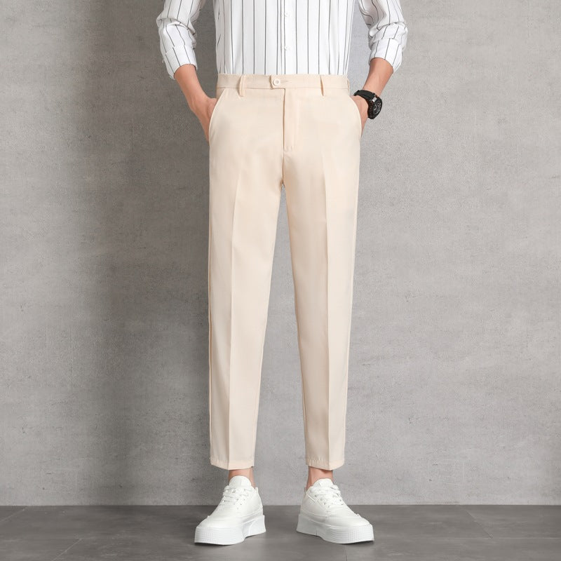 Herren Hochtaillierte Hosen mit Geradem Bein I Ideal für Frühling und Herbst
