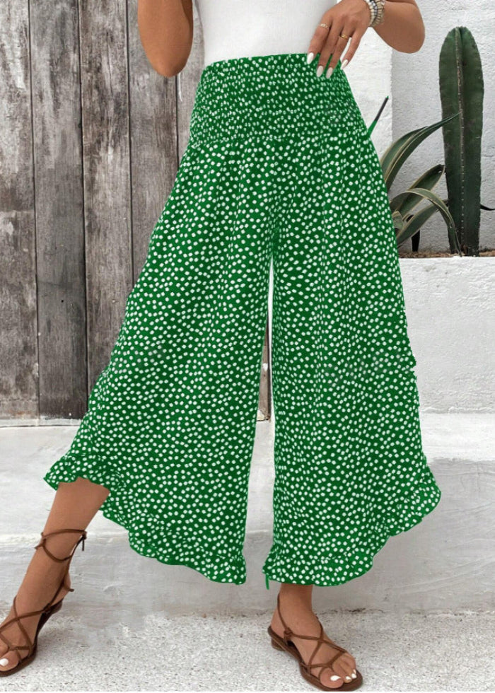 Polka-Dot Weite-Hosen mit Hoher Taille | Ideal für Frühling & Sommer