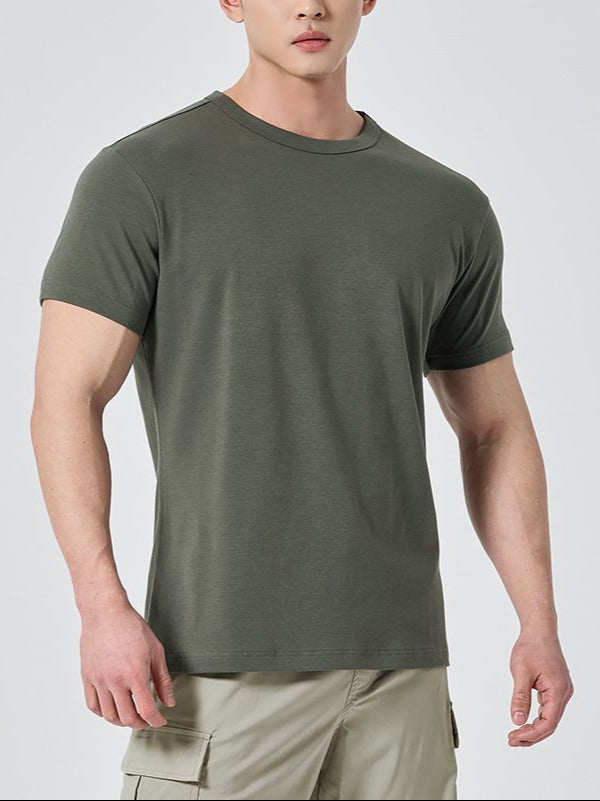 Herren Sportliches Rundhals Kurzarm T-Shirt – Ideal für den Sommer