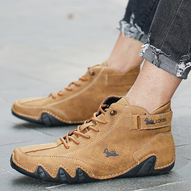 Rutschfeste Barfußschuhe mit Atmungsaktivem Leder Ideal für Frühling und Herbst