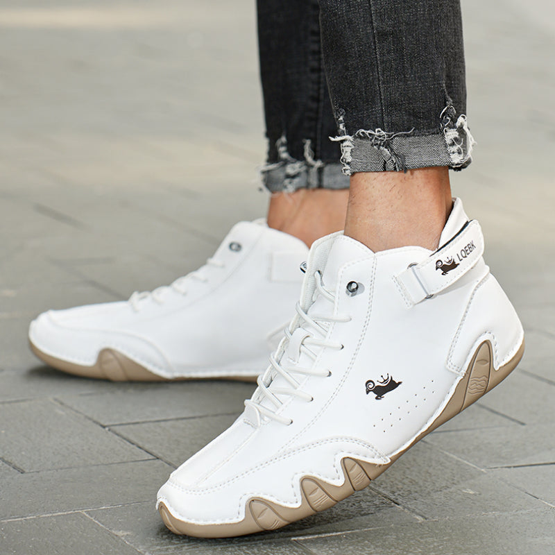 Rutschfeste Barfußschuhe mit Atmungsaktivem Leder Ideal für Frühling und Herbst