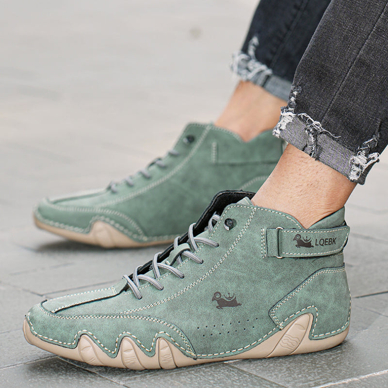 Rutschfeste Barfußschuhe mit Atmungsaktivem Leder Ideal für Frühling und Herbst