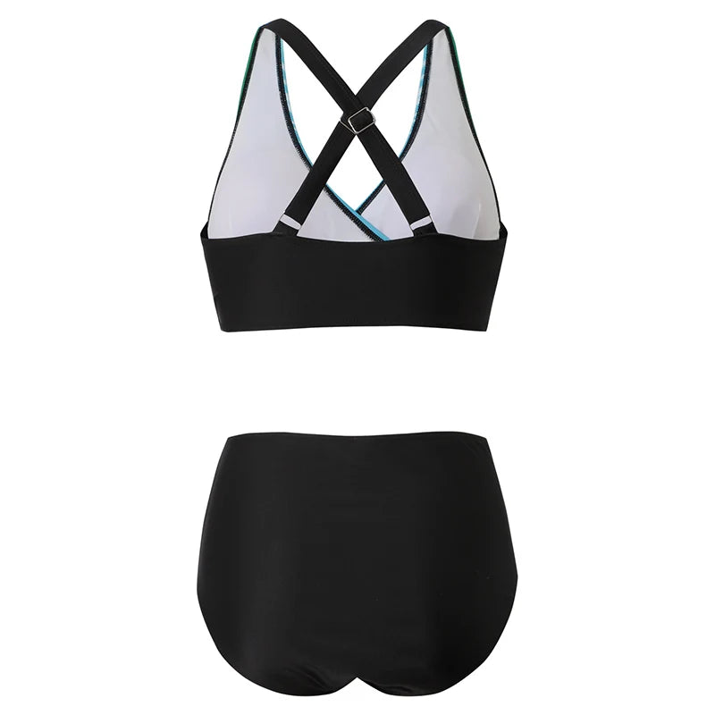 Damen-Bikini-Set mit verstellbaren Trägern und schnelltrocknendem Stoff