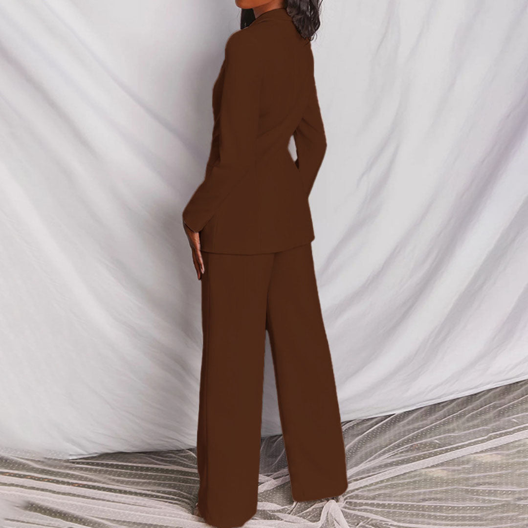 Damen Blazer- und Hosen-Set Ideal für Frühling und Herbst
