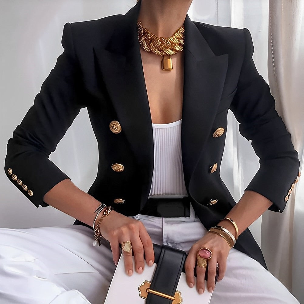 Maßgeschneiderter Blazer mit Slim-Fit und eleganten Details | Ideal für Frühling und Herbst