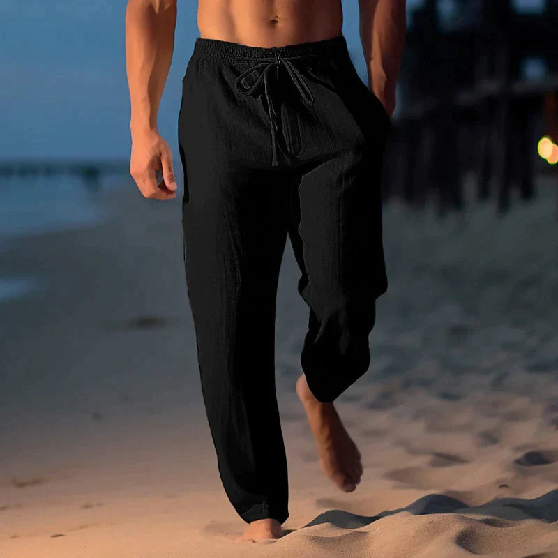 Leichte Leinenhose mit Atmungsaktivem Stoff für Herren Ideal für den Sommer
