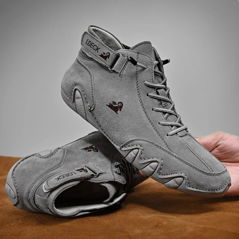 Rutschfeste Barfußschuhe mit Atmungsaktivem Leder Ideal für Frühling und Herbst