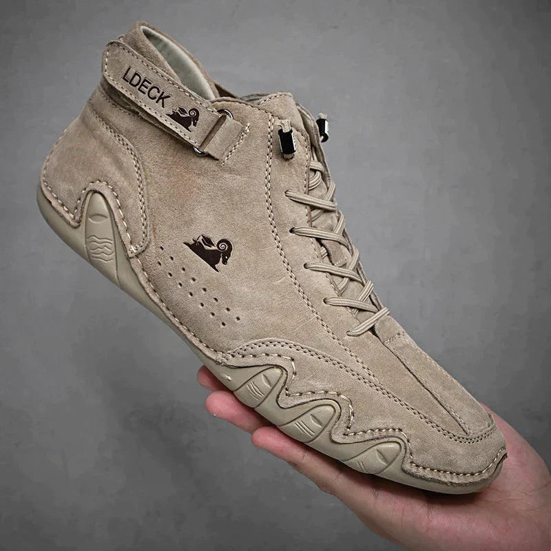 Rutschfeste Barfußschuhe mit Atmungsaktivem Leder Ideal für Frühling und Herbst