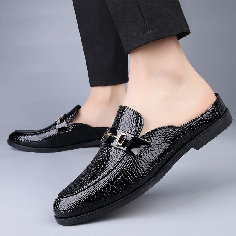 Herren Leder Halbschuhe mit Metall-Detail | Ideal für Frühling und Sommer