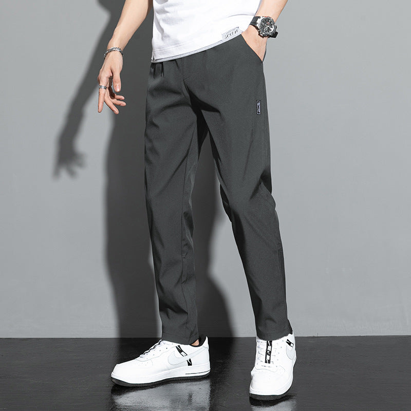 Herren Locker Geschnittene Gerade Ice-Silk-Hose | Ideal für den Sommer
