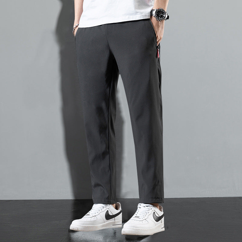 Herren Locker Geschnittene Gerade Ice-Silk-Hose | Ideal für den Sommer