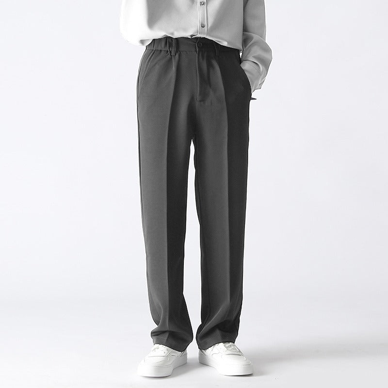 Herren Gerade Geschnittene Locker Sitzende Hosen aus Polyester | Ideal für Herbst und Winter